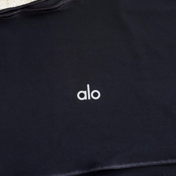 alo Black Mesh Sheer Illusion Tank size Small - Picture 10 of 11